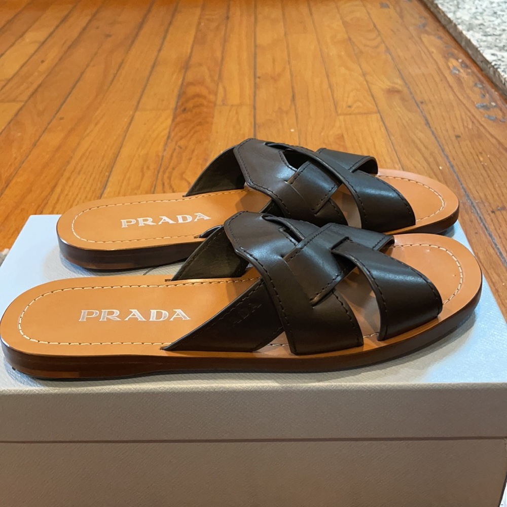 Womens Prada Black Sandals - Picture 8 of 10